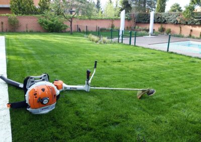cortar cesped villanueva de la cañada